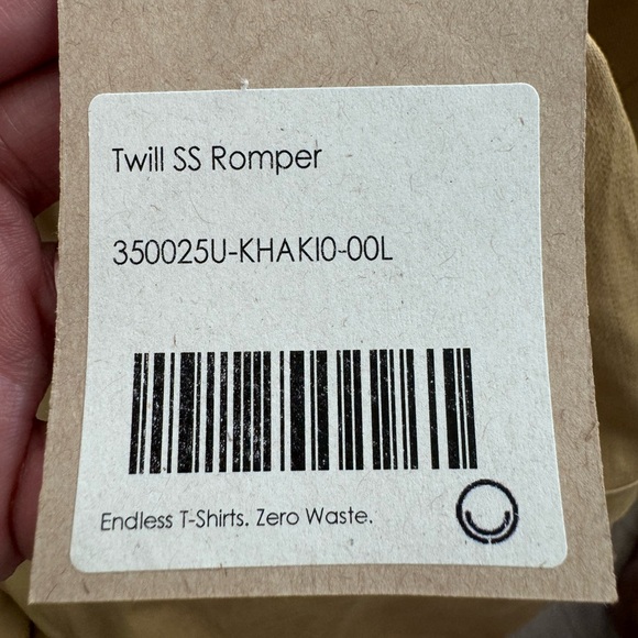 Fordays Organic Twill Romper in Khaki BNWT - Picture 3 of 5